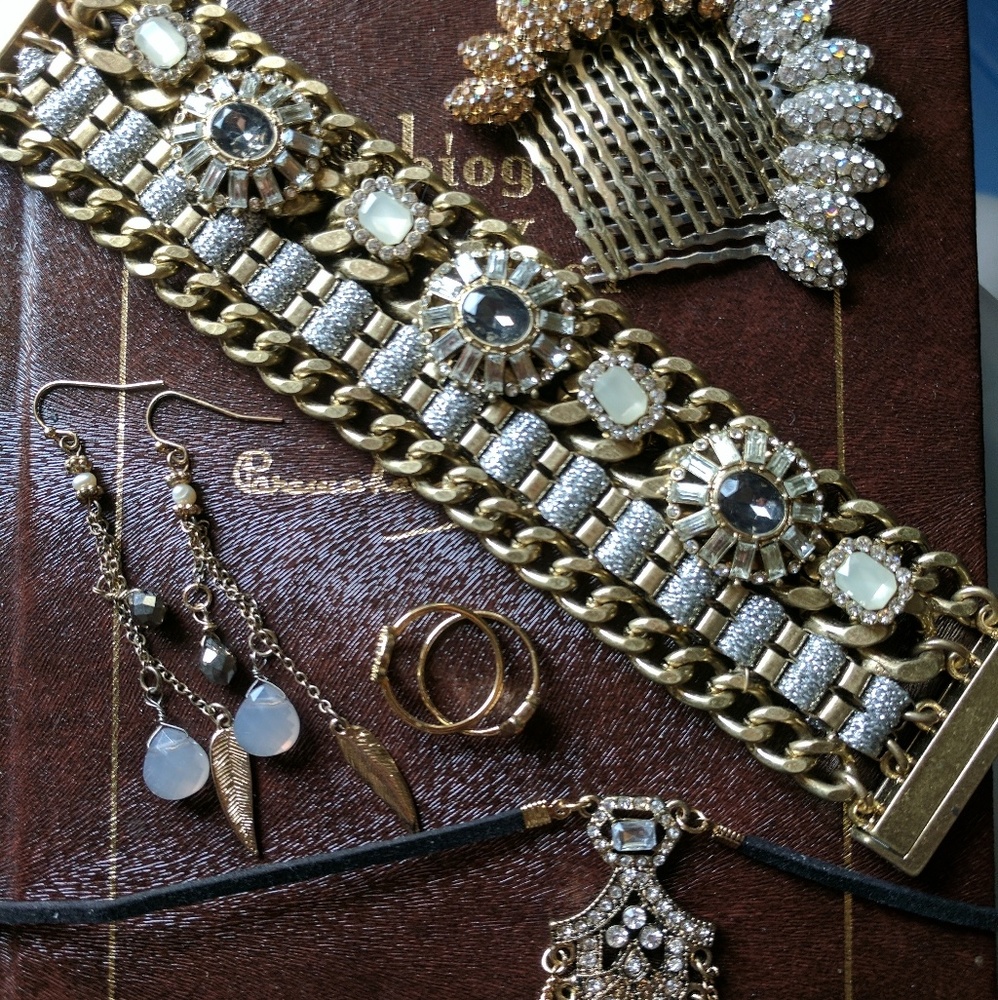 Jeweled Statement Bracelet