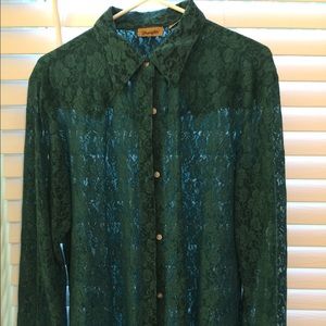 Ladies Wrangler country western blouse XL .
