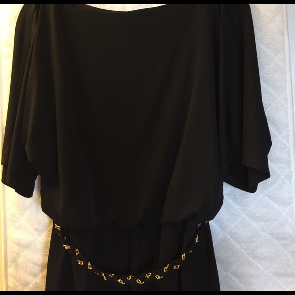 Thalia Sodi Small black dress gold decal - Picture 4 of 4