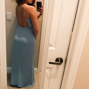 Light blue maxi dress