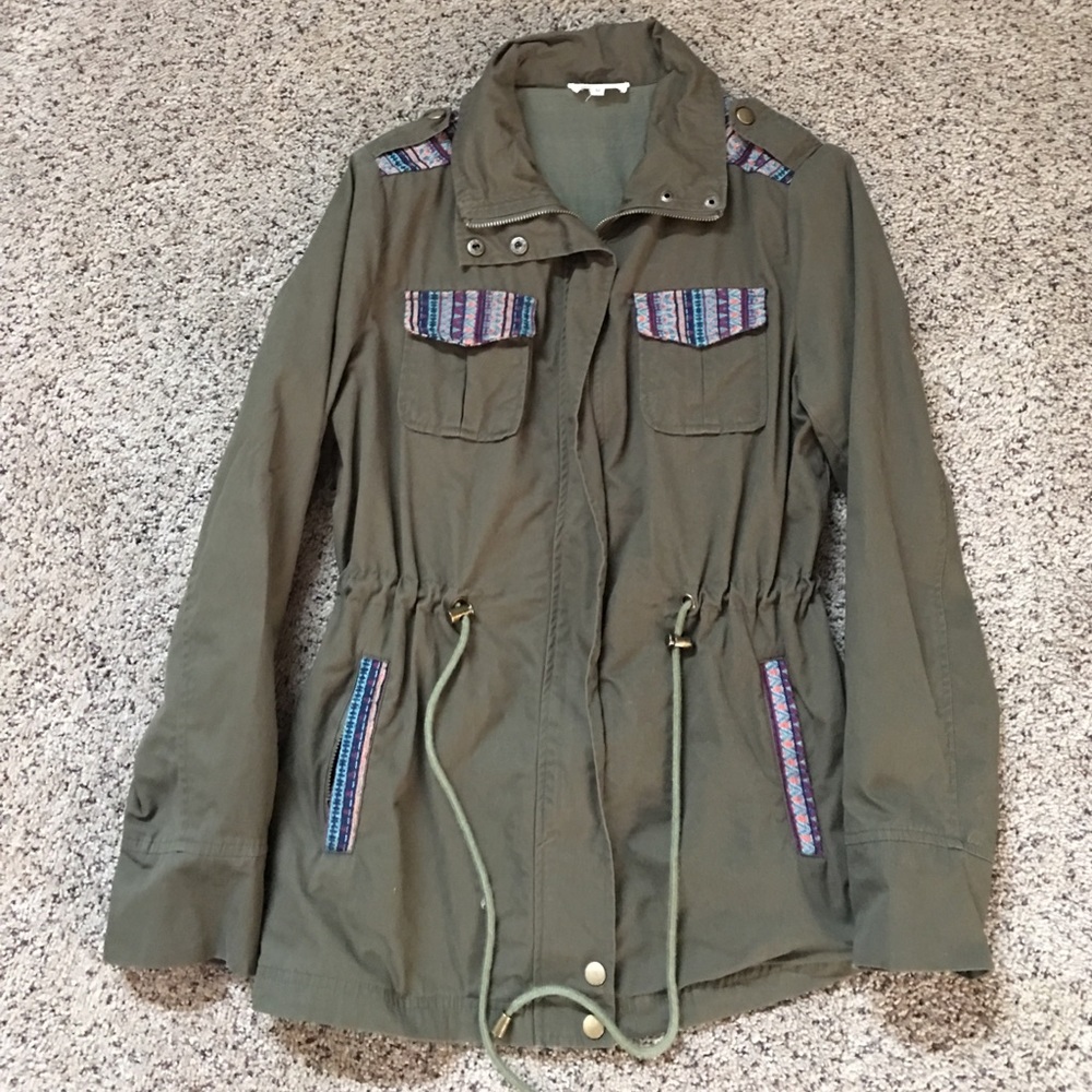 Green jacket with design-Stitchfix