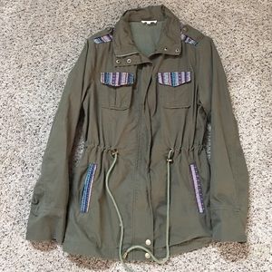 Green jacket with design-Stitchfix