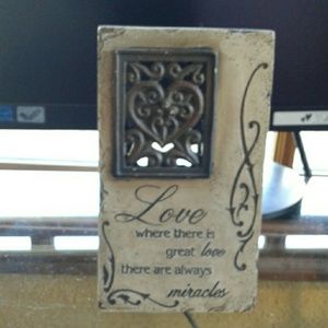 Love marble plaque