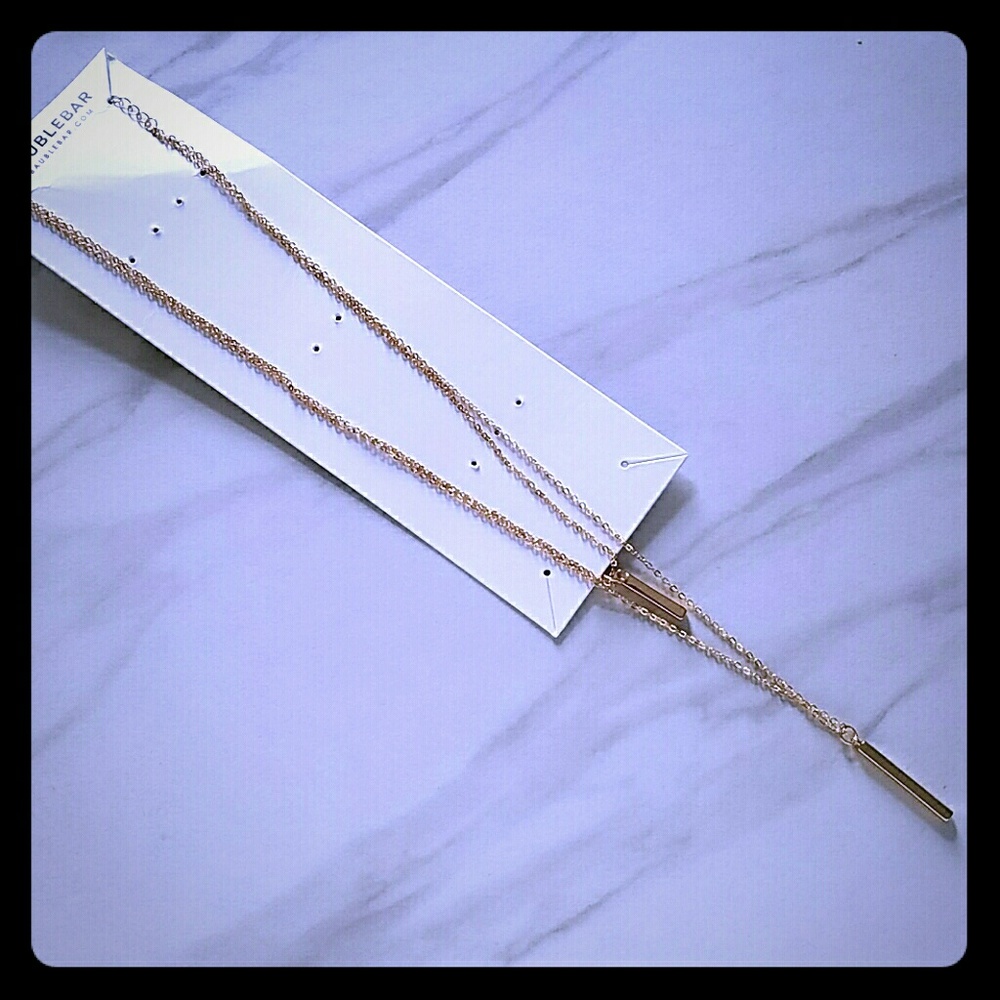 Bauble Bar Gold Layered Necklace