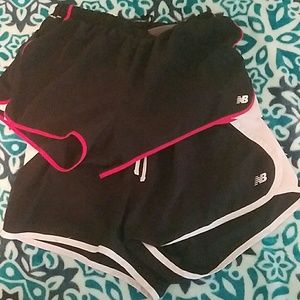 New Balance workout shorts.