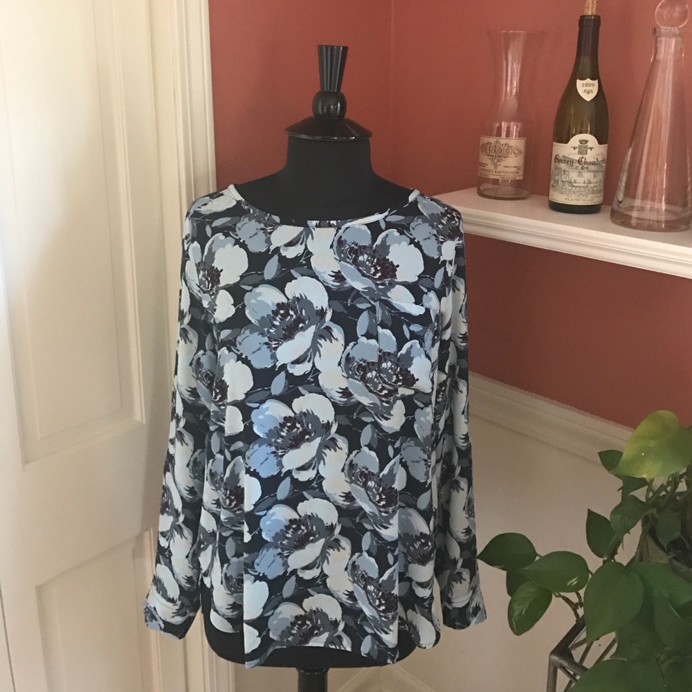 Loft flowered blouse