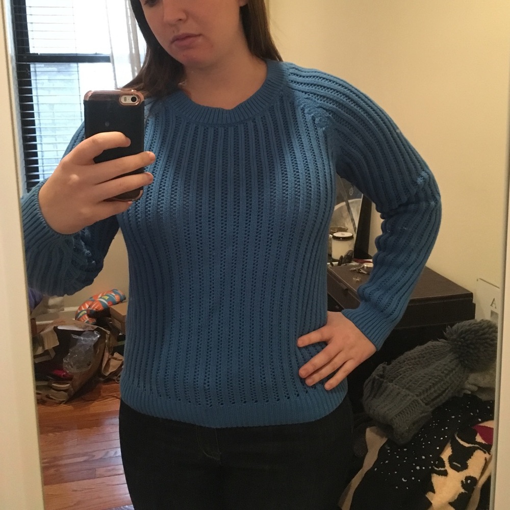 Sky blue sweater