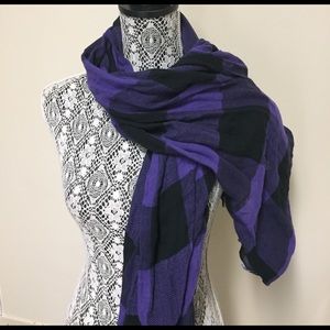 Purple Plaid Scarf