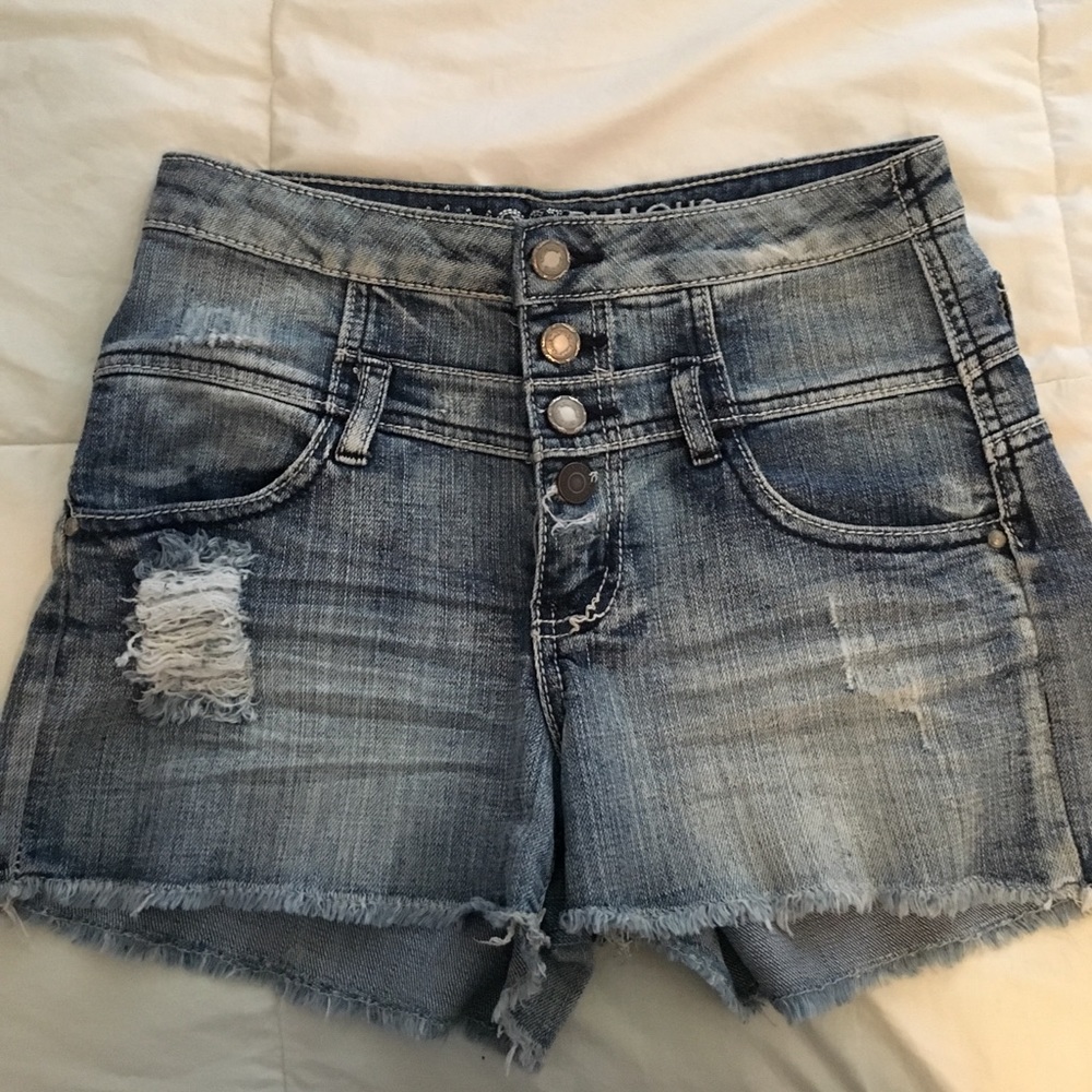 Denim High waisted shorts