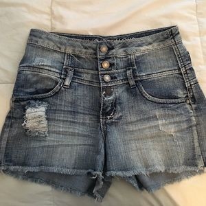 Denim High waisted shorts