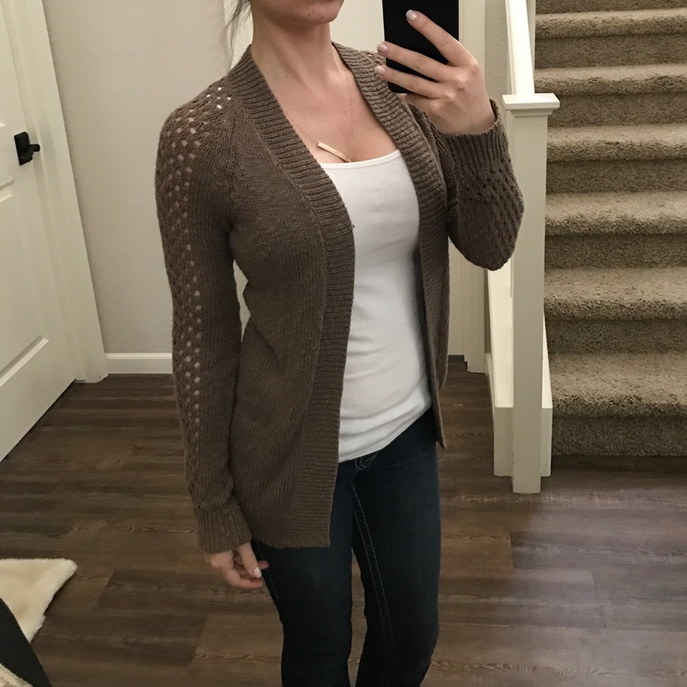 Brown Knit Cardigan