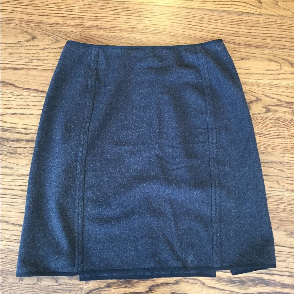 NWOT Grey Wool Mini Skirt 8