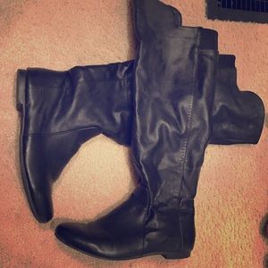 Black over the knee boots