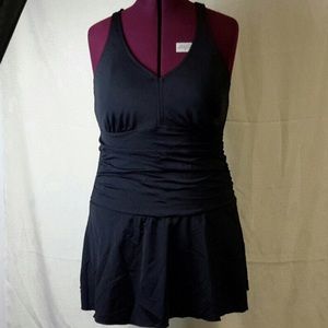 Black swim dress