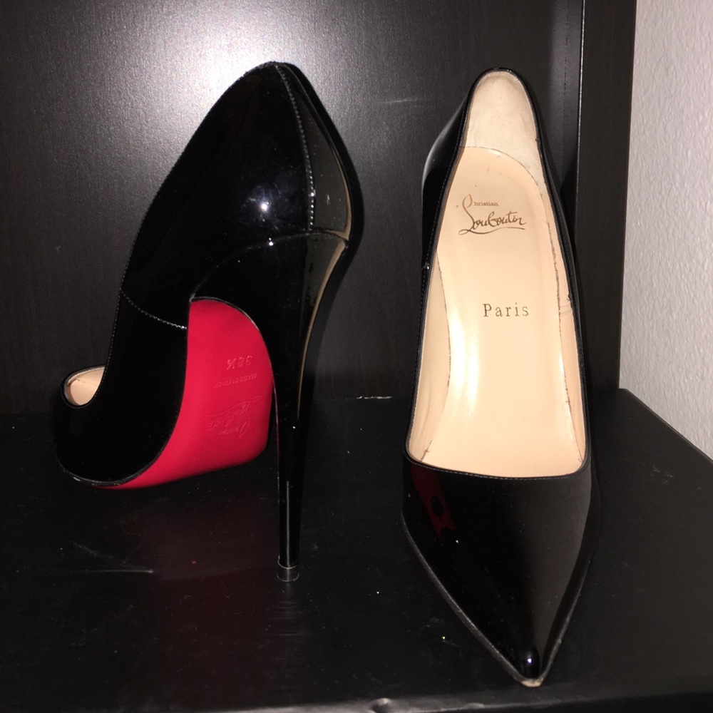 Christian Louboutin Patten Leather Red Bottoms