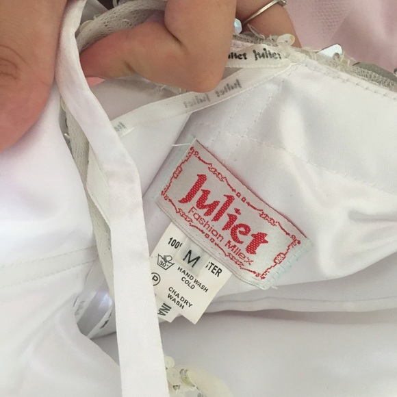 White Cocktail Prom Dress - Picture 4 of 7