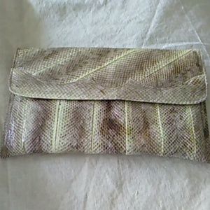 Snake Skin Clutch (Vintage)