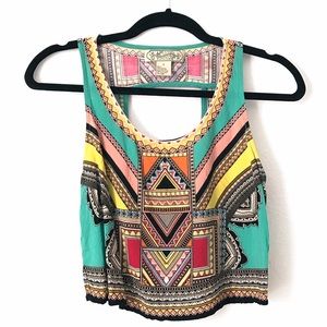 Flying Tomato Tribal Inspired Crop Top