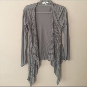 Green textured Cardigan