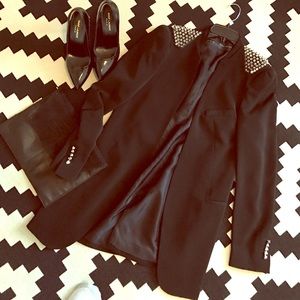 Zara Studded Black Blazer 🖤