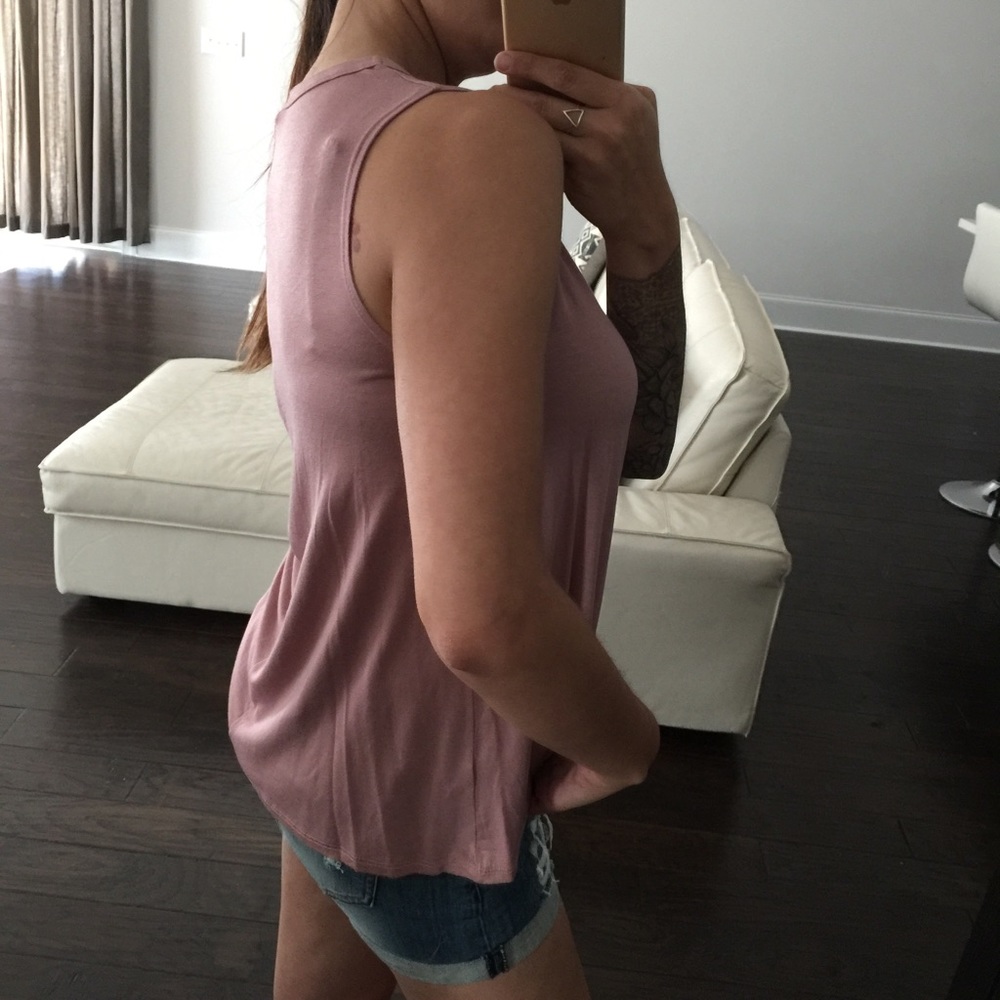 Dusty Mauve Choker Tank - Picture 3 of 4