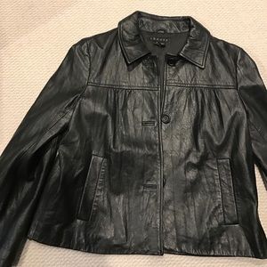 Theory leather jacket size small