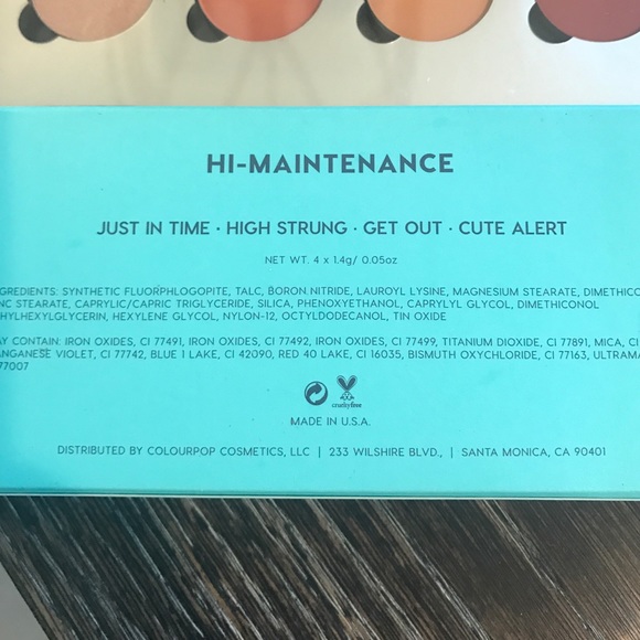 Colourpop Makeup - Colour pop eyeshadow set Colourpop Makeup - Colour pop eyeshadow set