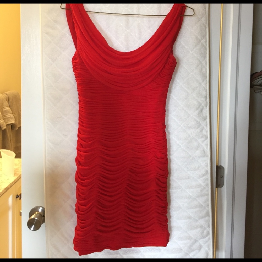 Red cocktail dress size 4