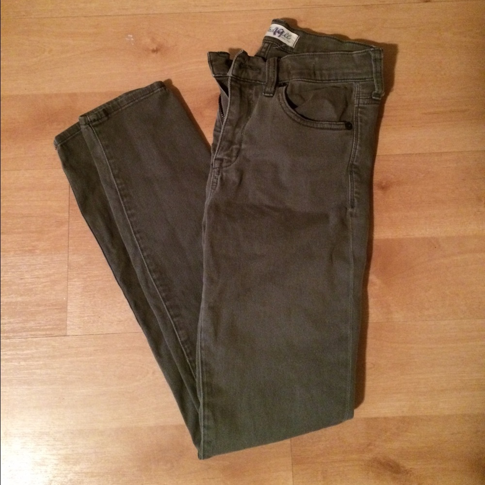 Madewell army green jeans