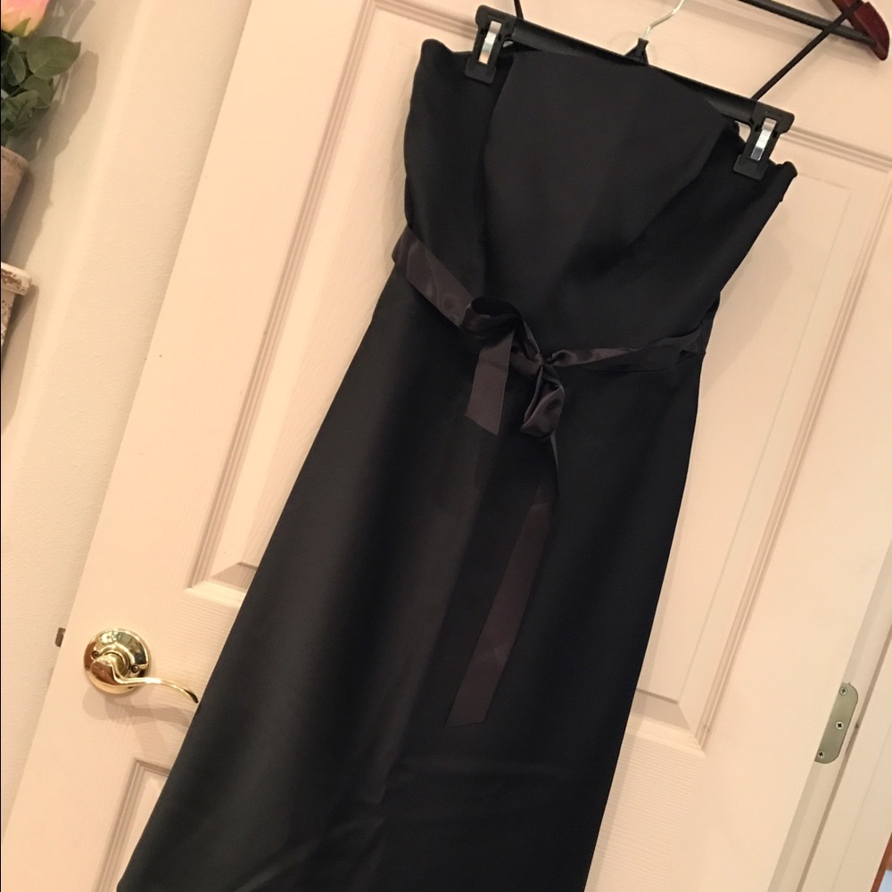 Ann Taylor Black Strapless Cocktail Dress