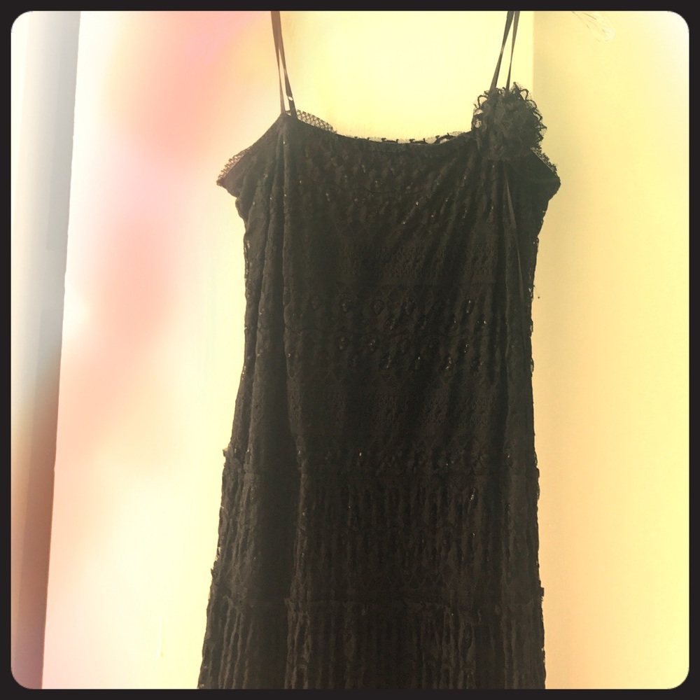 Max Studio lace black dress size S