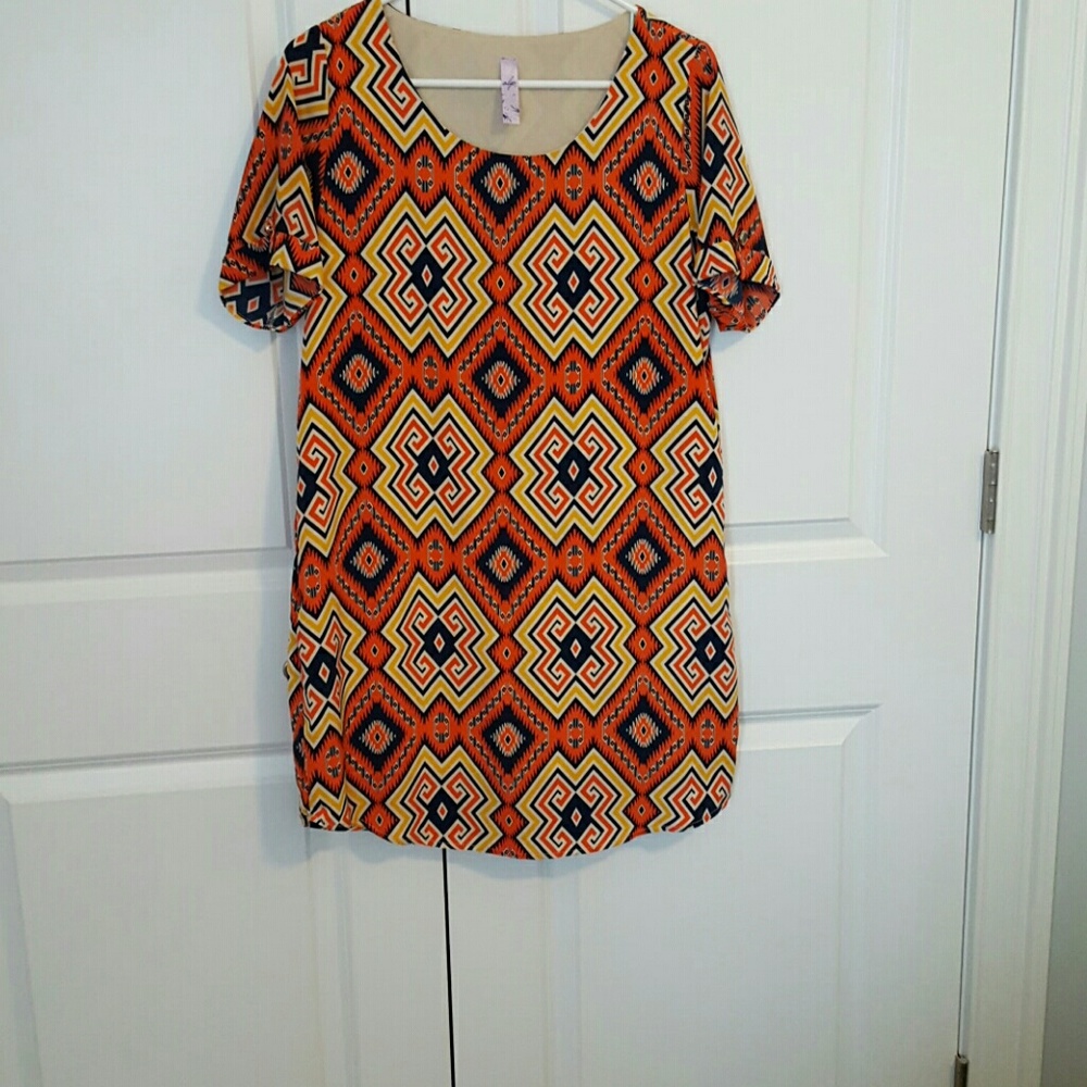 Geometric shift dress