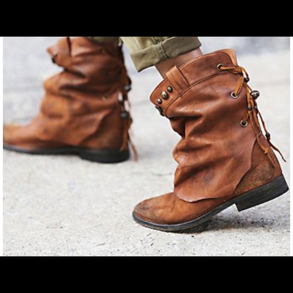 Free People Wayland Studded Slouch Booties