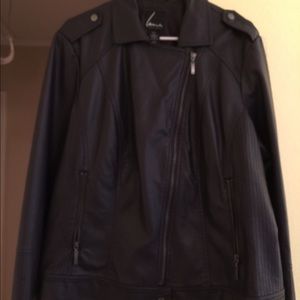 Lane Bryant leather jacket black size 18/20