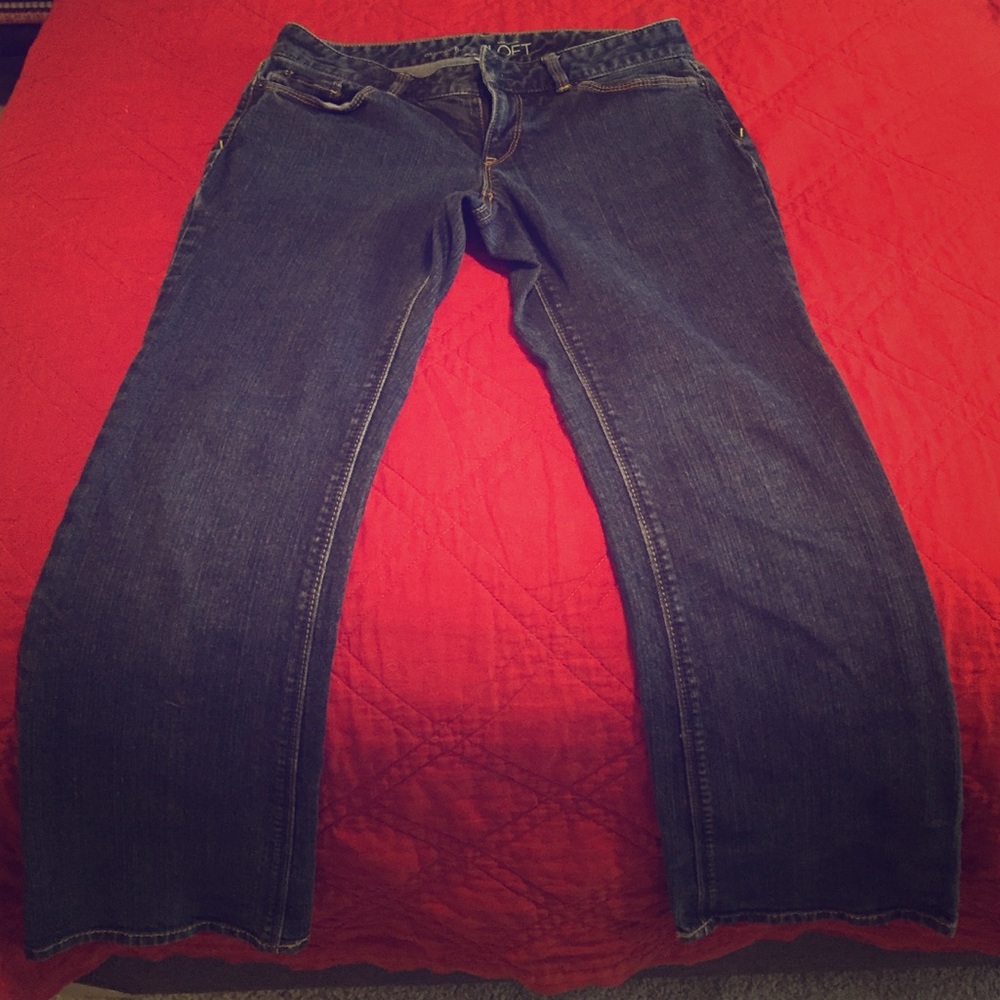 Ann Taylor Loft curvy boot cut jeans 6P