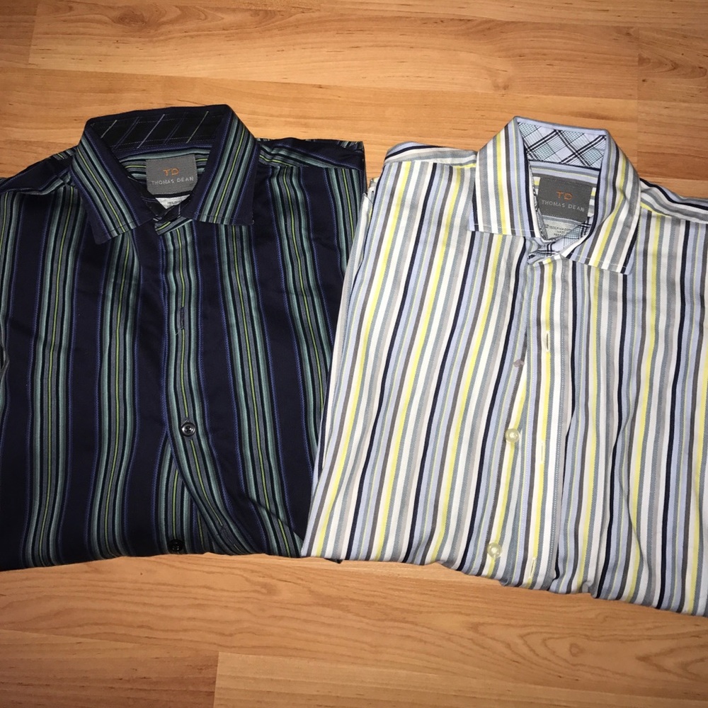 2 boys Thomas dean dress shirts