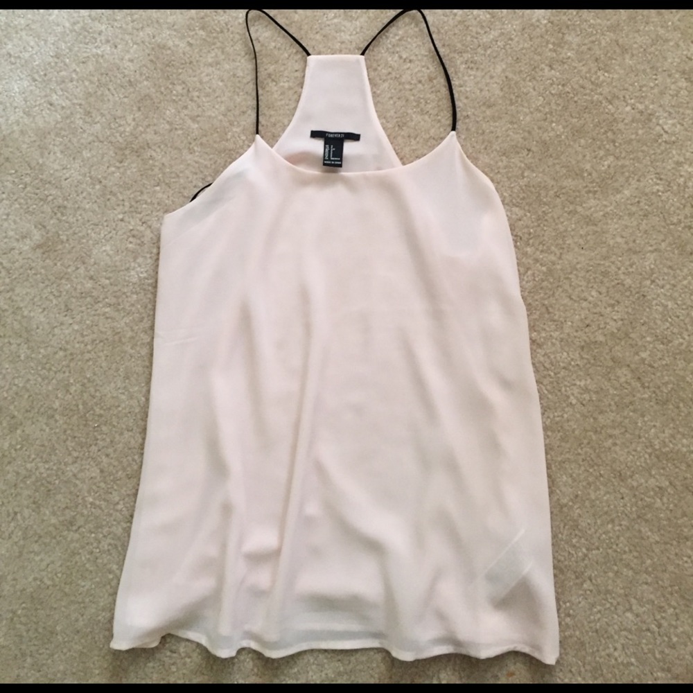Light pink racer back tank top