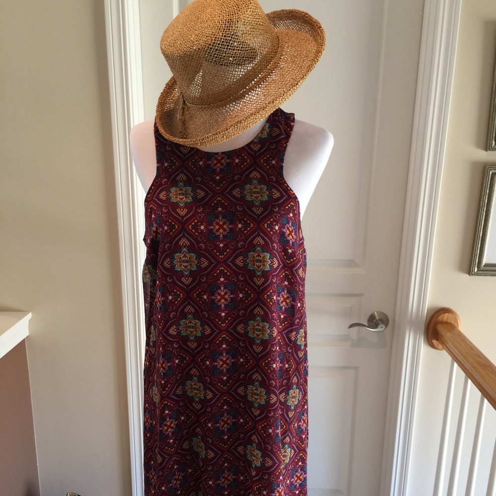 Cute plum pattern dress