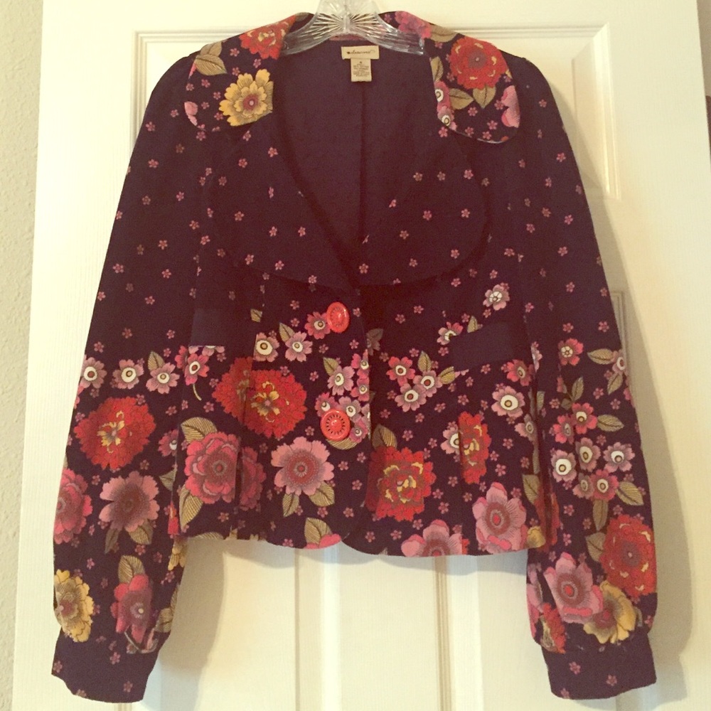 Anthropologie Elevenses corduroy jacket