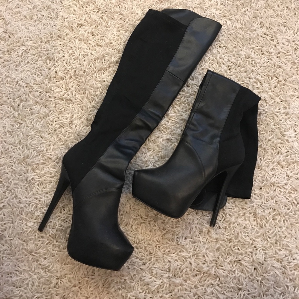 Steve Madden Knee High Platform Boots