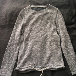 Zara Pullover Sweater with Drawstring Waist