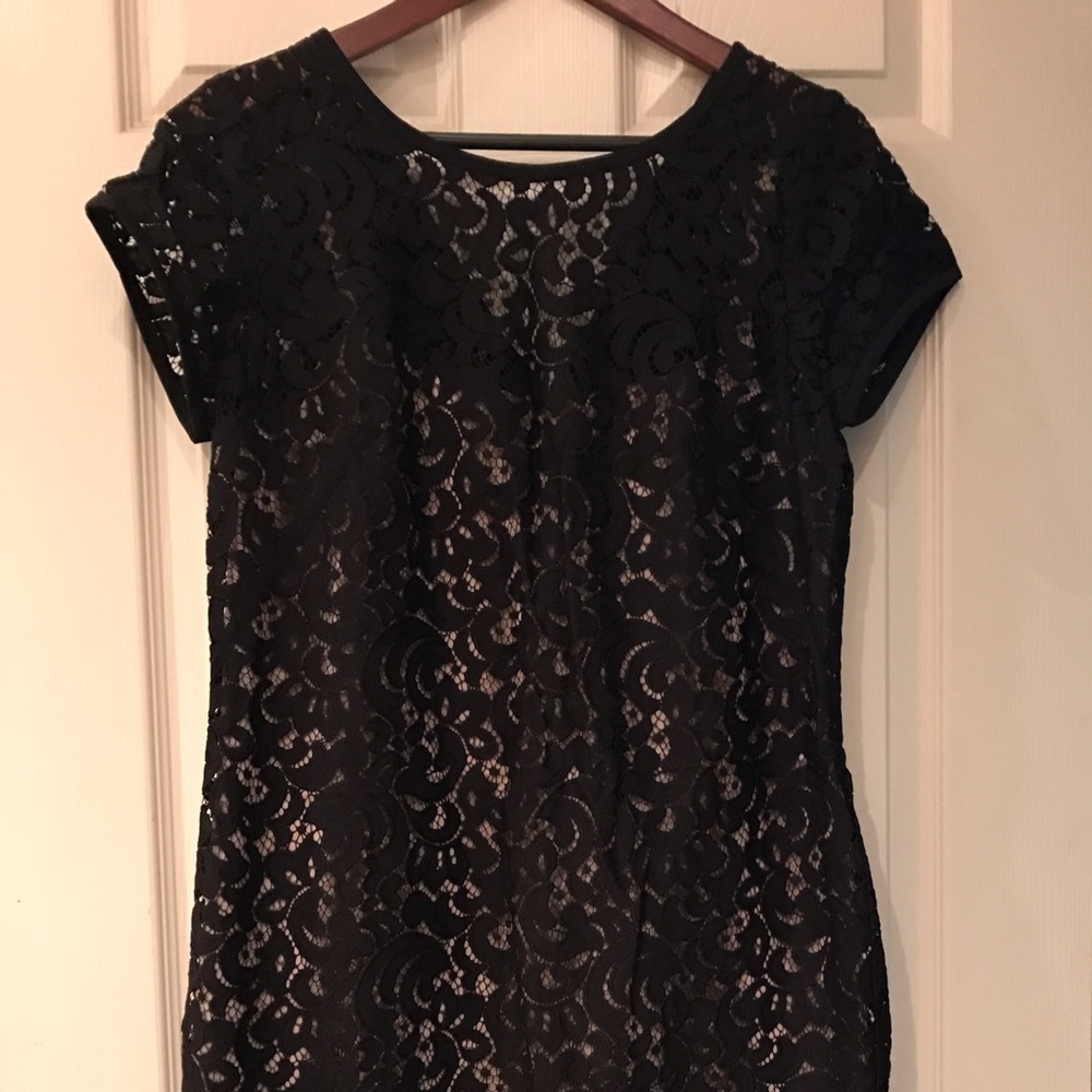 NWT Black Lace Ann Taylor Loft Shift Dress