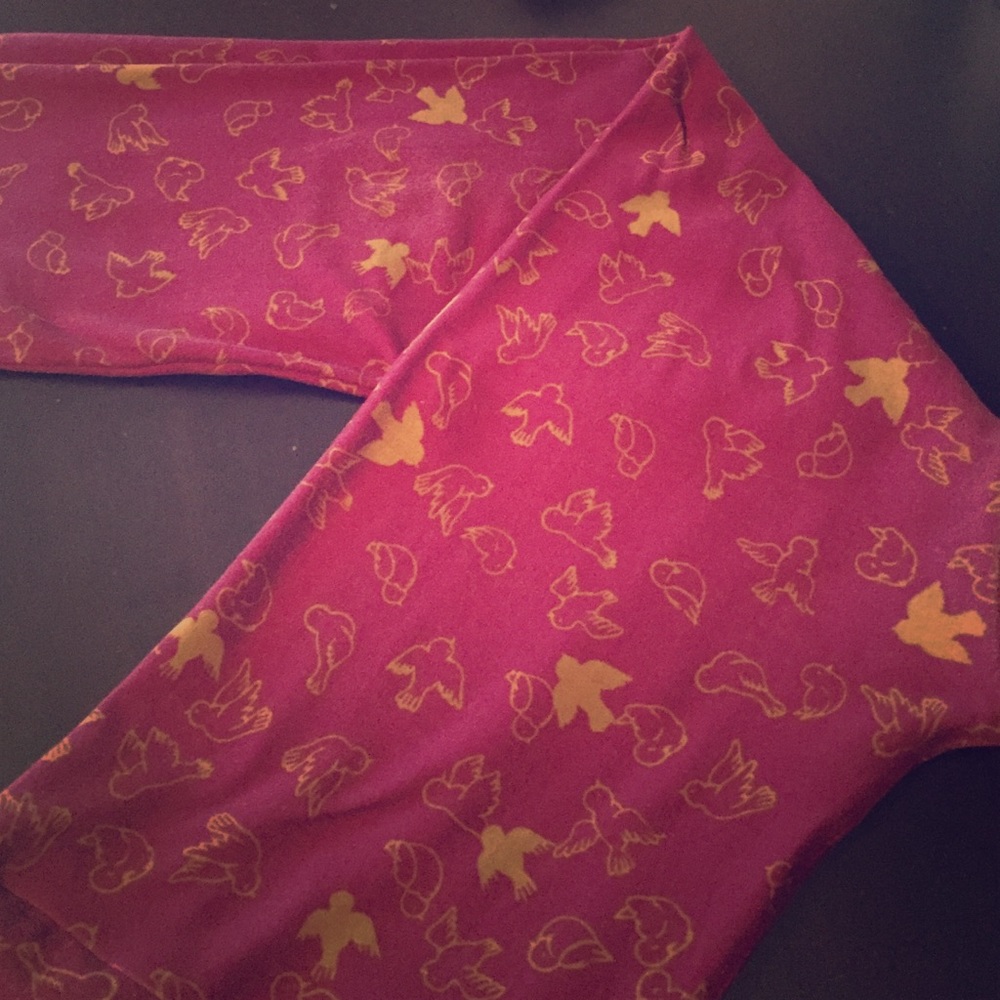OS super cute bird-print leggings