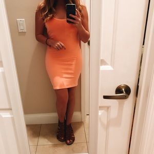 Victoria's Secret Peach bodycon mini