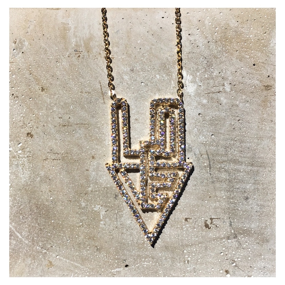 🚫LAST 1 LEFT 🚫 LOVE is a Triangle Necklace