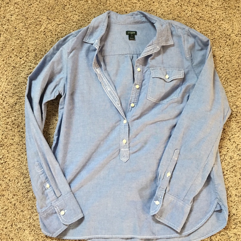 Half button long sleeve