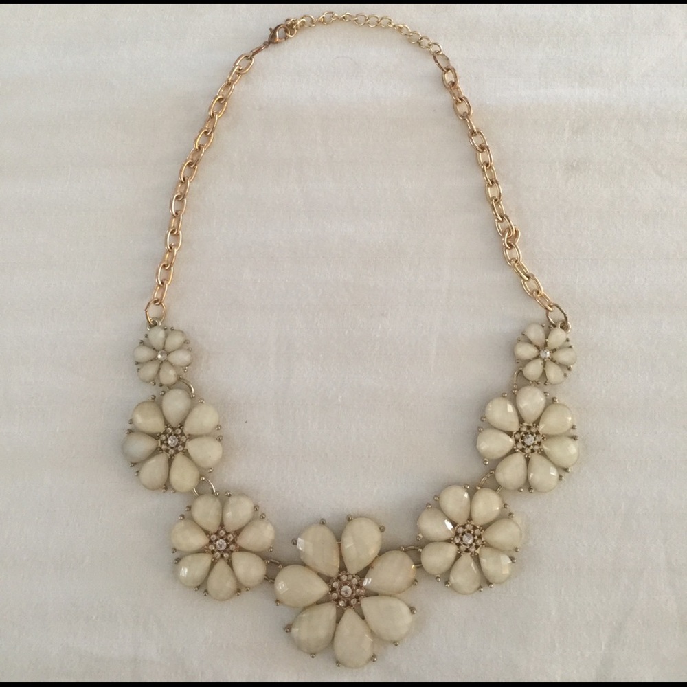 Francesca's gold and ivory necklace