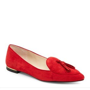 Jones New York Red Tassel Flats
