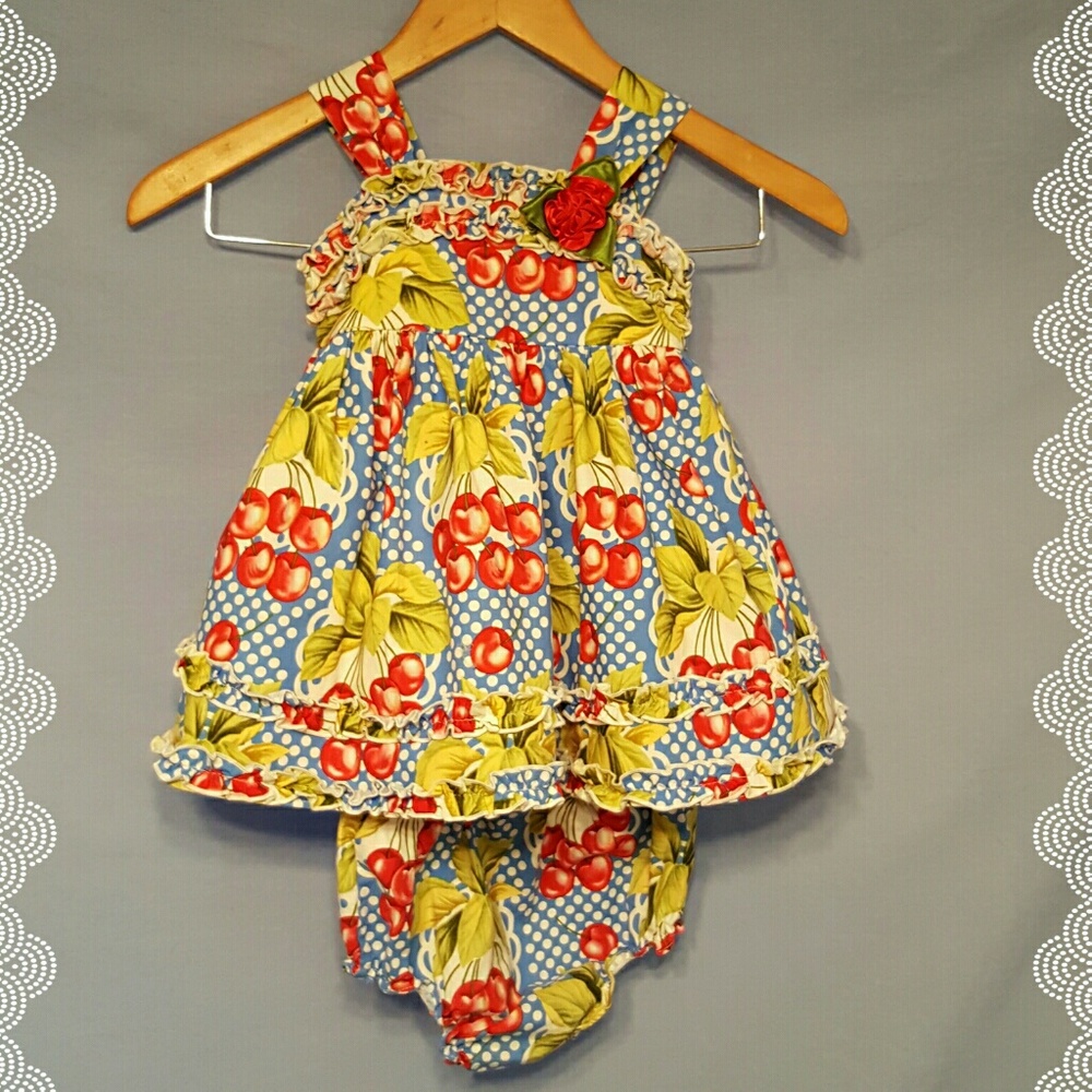 Cherry Ruffle Dress