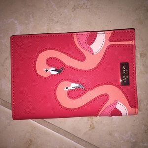 KATE SPADE Flamingo Imogene Passport Holder